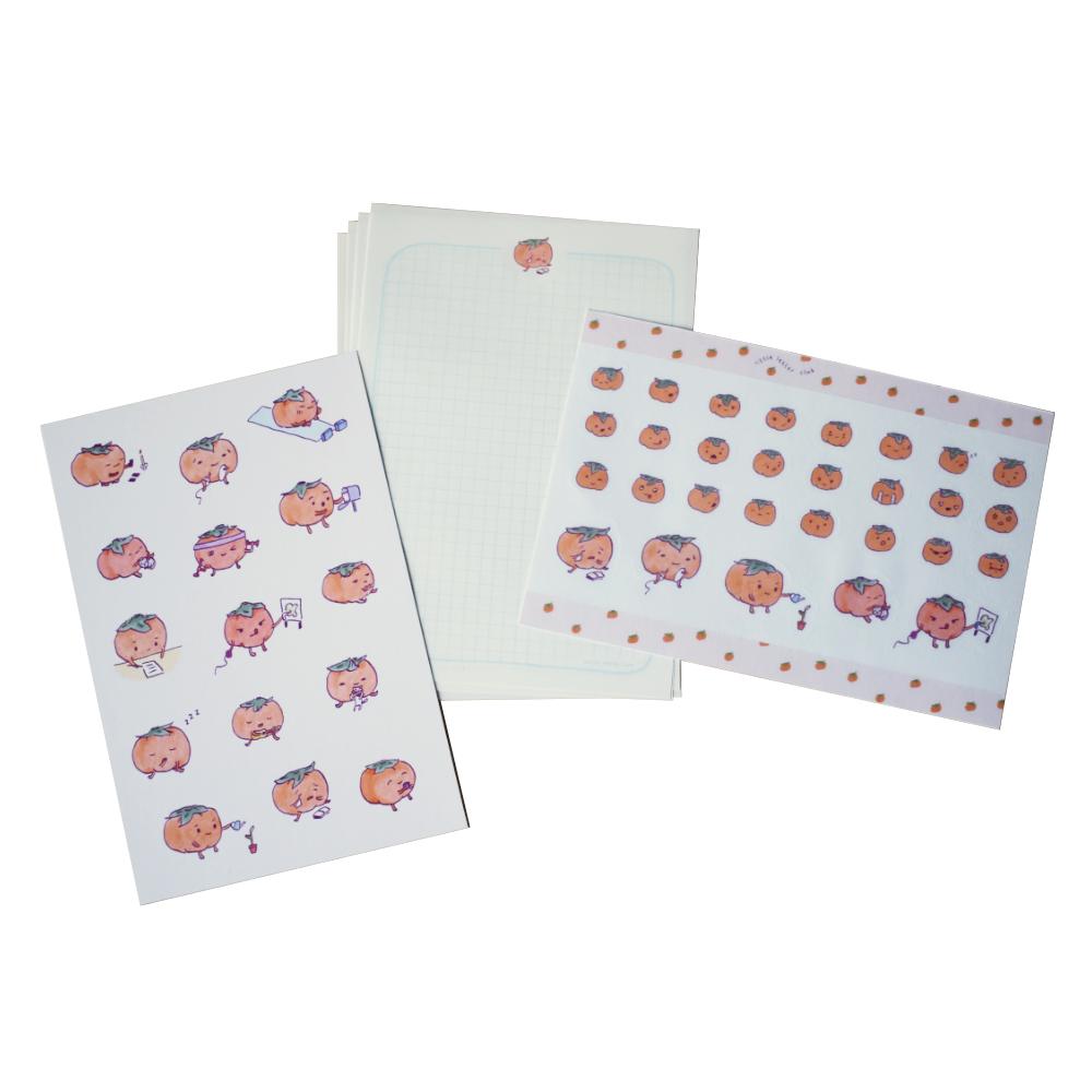 Persimmon Stationery Set